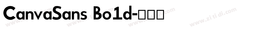CanvaSans Bo1d字体转换